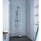 מקלחון חזיתי דלת הרמוניקה מתקפלות ונצמדות לקיר 